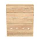 Welcome Furniture Ltd Avon 3 Drawer Deep Chest in Nebraska Oak - Ready Assembled