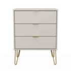 Welcome Furniture Ltd Hong Kong 3 Drawer Midi Chest in Kashmir Matt - Ready Assembled