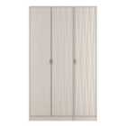 Welcome Furniture Ltd Diamond Tall Triple Mirror Wardrobe in Kashmir Matt - Ready Assembled
