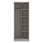 Welcome Furniture Ltd Hong Kong Tall Open Wardrobe in Grey Oak - Ready Assembled