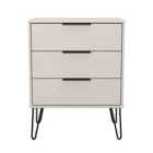 Welcome Furniture Ltd Hong Kong 3 Drawer Midi Chest in Kashmir Matt - Ready Assembled