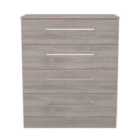 Welcome Furniture Ltd Worcester 4 Drawer Chest in Grey Oak - Ready Assembled