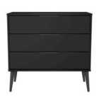 Welcome Furniture Ltd Hong Kong 3 Drawer Chest in Black - Ready Assembled