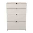 Welcome Furniture Ltd Bora 4 Drawer Deep Chest in Kashmir Matt - Ready Assembled