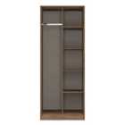 Welcome Furniture Ltd Hong Kong Tall Open Wardrobe in Carini Walnut - Ready Assembled