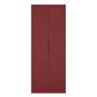 Welcome Furniture Ltd Hong Kong Tall Double Wardrobe in Red Matt - Ready Assembled