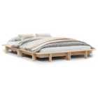 vidaXL Bed Frame Without Mattress 120X200 cm Solid Wood Pine