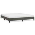 Vidaxl Bed Frame Dark Grey 180X200 Cm 6Ft Super King Velvet