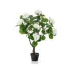 Costway Artificial Hydrangea Tree With 11 White Flowers-1 Piece