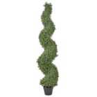 Beliani Artificial Plant BUXUS SPIRAL TREE 158 cm Green