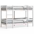 vidaXL Bunk Bed Without Mattress White 90X190 cm Single Solid Wood Pine