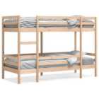 vidaXL Bunk Bed Without Mattress 90X190 cm Single Solid Wood Pine