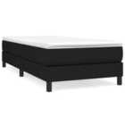 vidaXL Box Spring Bed Frame Black 90x190 cm 3FT Single Fabric (3121165)