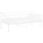 vidaXL Sofa Bed Frame White Metal 90x200 cm