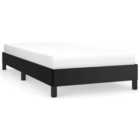 vidaXL Bed Frame Black 90X190 cm 3Ft Single Faux Leather