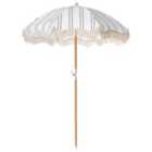 Beliani Patio Parasol 155 Cm Mondello White/ Black