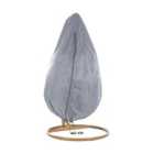 Beliani Rain Cover Chuva 200 Cm 120 Cm 120 Cm Grey