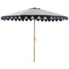 Beliani Market Parasol 270 Cm Isolotto Grey