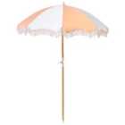 Beliani Patio Parasol 155 Cm Mondello Orange