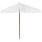Beliani Market Parasol 258 Cm Murasa White
