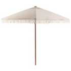 Beliani Market Parasol 258 Cm Murasa Beige