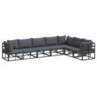 vidaXL Garden Sofa Set with Cushion 7 pcs