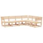 vidaXL 6 Piece Garden Sofa Set Solid Wood Pine
