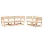 vidaXL 5 Piece Garden Sofa Set Solid Wood Pine