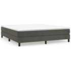 Vidaxl Box Spring Bed Frame Dark Grey 180X200 Cm 6Ft Super King Velvet