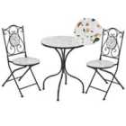 Beliani Bistro Set Folding Artena Metal Black