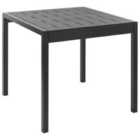 Beliani Garden Dining Table Bartica 81 Cm 84 Cm Black