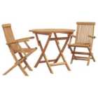 vidaXL Garden Dining Set 3 pcs Brown Solid Acacia Wood