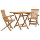 vidaXL Garden Dining Set 3 pcs Brown Solid Acacia Wood
