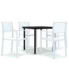 vidaXL 5 Piece Garden Dining Set White
