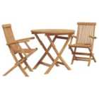 vidaXL Garden Dining Set 3 pcs Brown Solid Acacia Wood