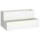 vidaXL Garden Planter White 100 X 60 X 45cm Cold-rolled Steel
