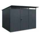 Hormann Berry Classic Pent Garden Building In Anthracite - Type 3 - Single Door - 10' X 9'