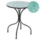 Beliani Bistro Table Anapo 60 Cm 60 Cm Metal Black