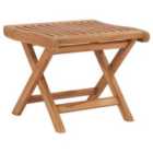 vidaXL Folding Footrest 46.5x49x41.5 cm Solid Teak Wood