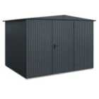 Hormann Berry Classic Apex Garden Building In Anthracite - Type 3 - Single Door- 10'6'' X 8'6''