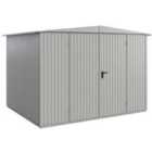 Hormann Berry Classic Apex Garden Building In Grey - Type 3 - Doubledoor - 10'6'' X 8'6''