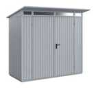 Hormann Berry Classic Pent Garden Building In Grey - Type 1 - Double Door - 8' X 5'