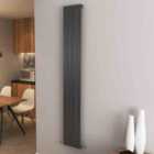 AICA Bathrooms Vertical Flat Panel Radiator Central Heating Rad 1800x272mm Single Anthracite