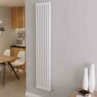 AICA Bathrooms Vertical Traditional Cast Iron Style Radiator 1800x380mm 2 Column White
