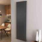 AICA Bathrooms Vertical Flat Panel Radiator Central Heating Rad 1800x544mm Single Anthracite