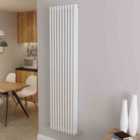 AICA Bathrooms Vertical Traditional Cast Iron Style Radiator 1800x470mm 3 Column White