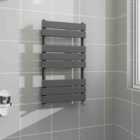 AICA Bathrooms Flat Panel Towel Rail Radiator Central Heating Rad Anthracite 800x450mm