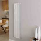 AICA Bathrooms Vertical Oval Column Radiator Central Heating Rad 1600x354mm Single White