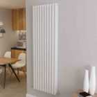 AICA Bathrooms Vertical Oval Column Radiator Central Heating Rad 1800x590mm Double White