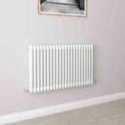 AICA Bathrooms Horizontal Traditional Cast Iron Style Radiator 600x1010mm 2 Column White